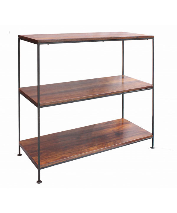 アカシア3段シェルフ  IAPF-279A 【送料D】 ★【2月下旬頃入荷予定】