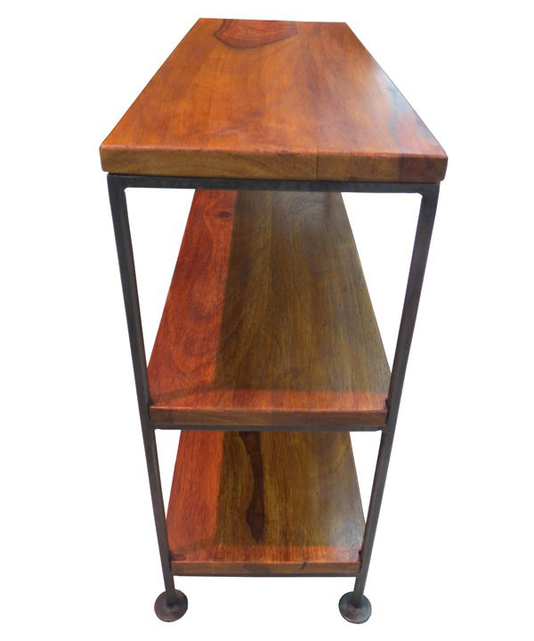 アカシア3段シェルフ  IAPF-279A 【送料D】 ★【2月下旬頃入荷予定】