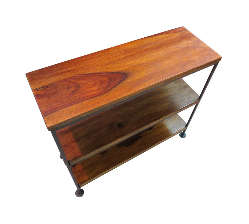 アカシア3段シェルフ  IAPF-279A 【送料D】 ★【2月下旬頃入荷予定】