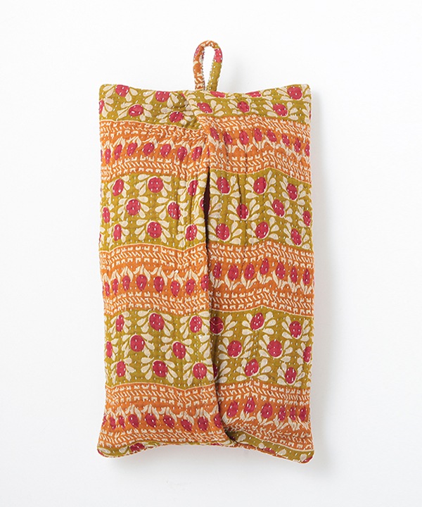 ラリーキルト ティッシュケース（色柄アソート） M30-2719