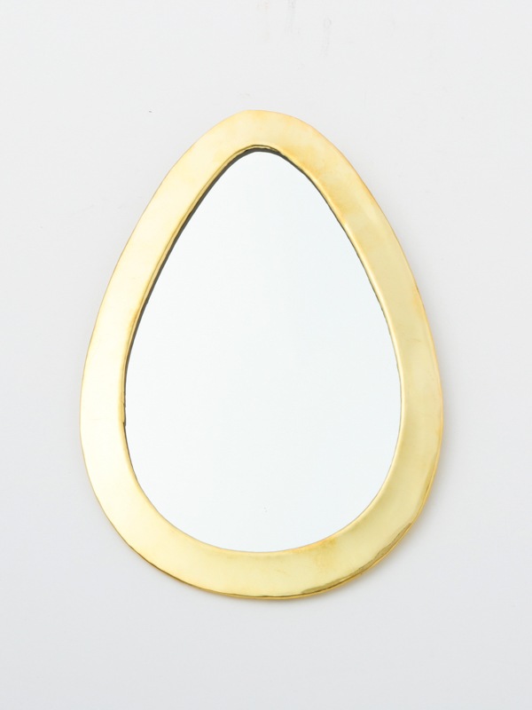 真鍮ミラー (エッグ)　M73-1988