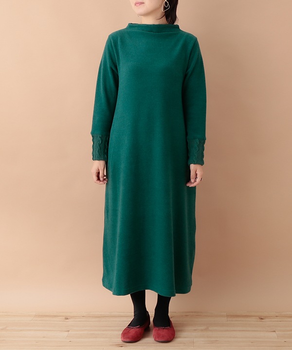 ふわふわカットソー ワンピース 24W055