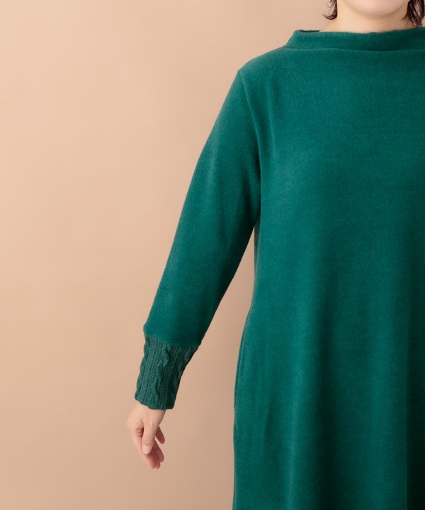 ふわふわカットソー ワンピース 24W055