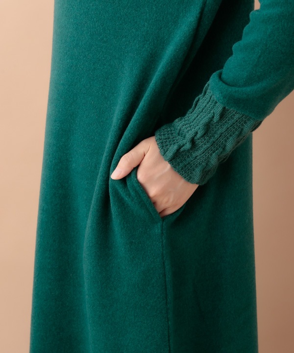 ふわふわカットソー ワンピース 24W055