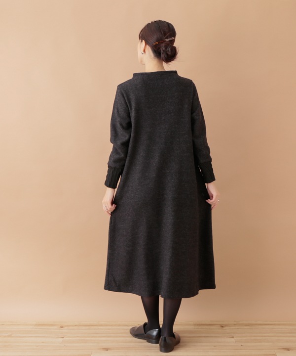 ふわふわカットソー ワンピース 24W055