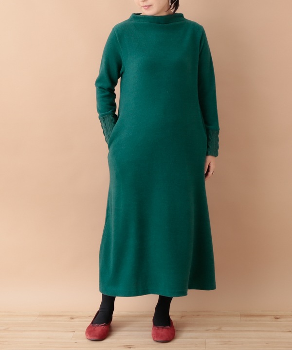 ふわふわカットソー ワンピース 24W055