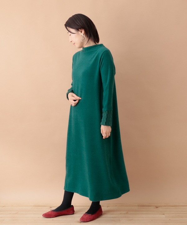 ふわふわカットソー ワンピース 24W055