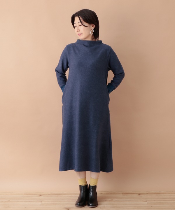 ふわふわカットソー ワンピース 24W055