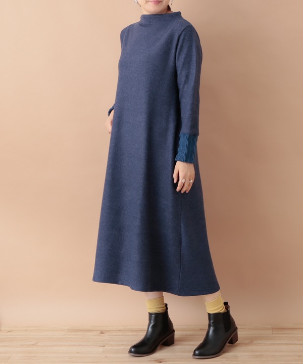 ふわふわカットソー ワンピース 24W055