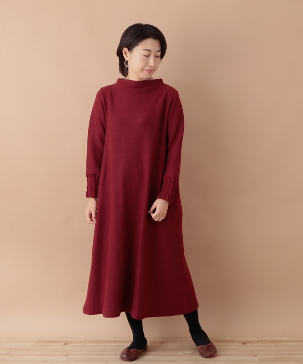 ふわふわカットソー ワンピース 24W055