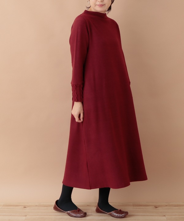 ふわふわカットソー ワンピース 24W055