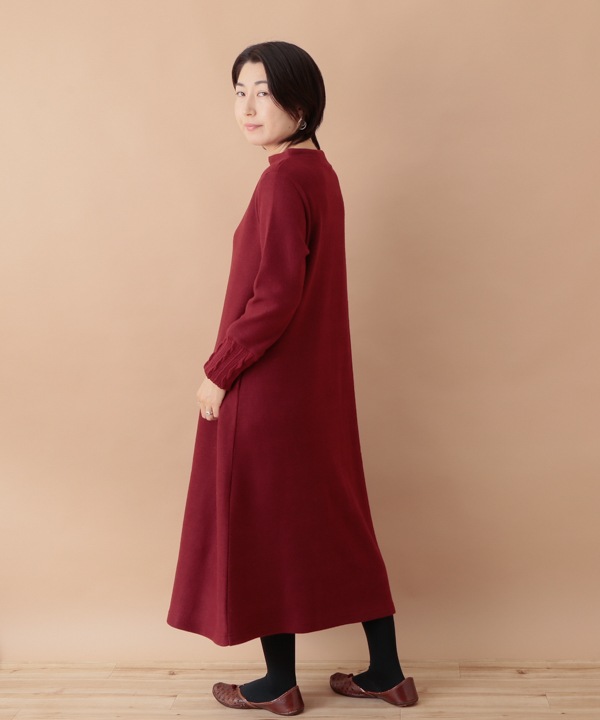 ふわふわカットソー ワンピース 24W055