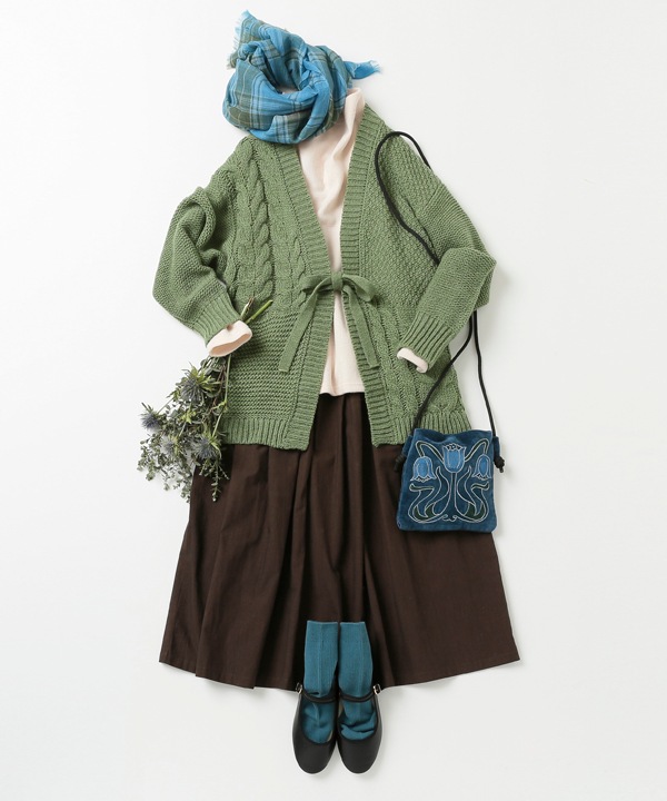 起毛コットンスカート 25W004