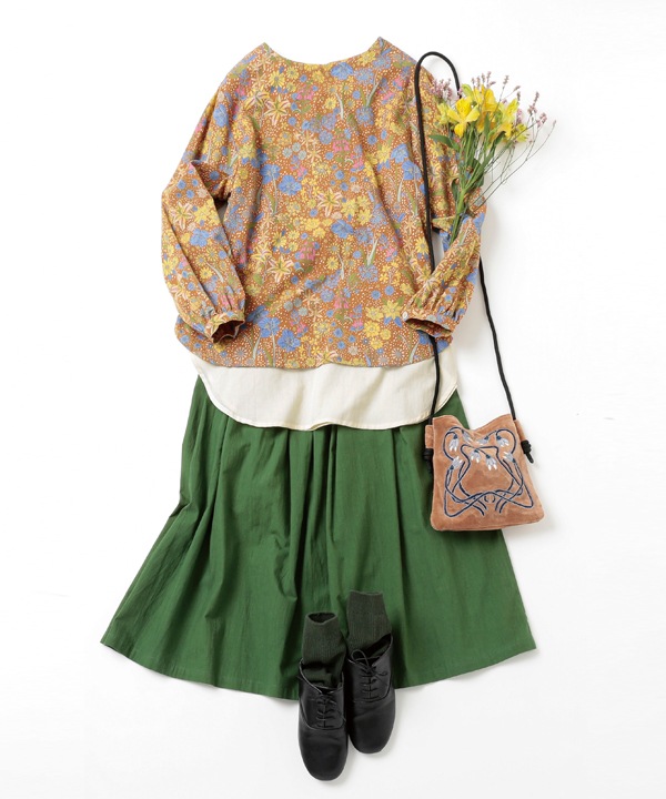 起毛コットンスカート 25W004