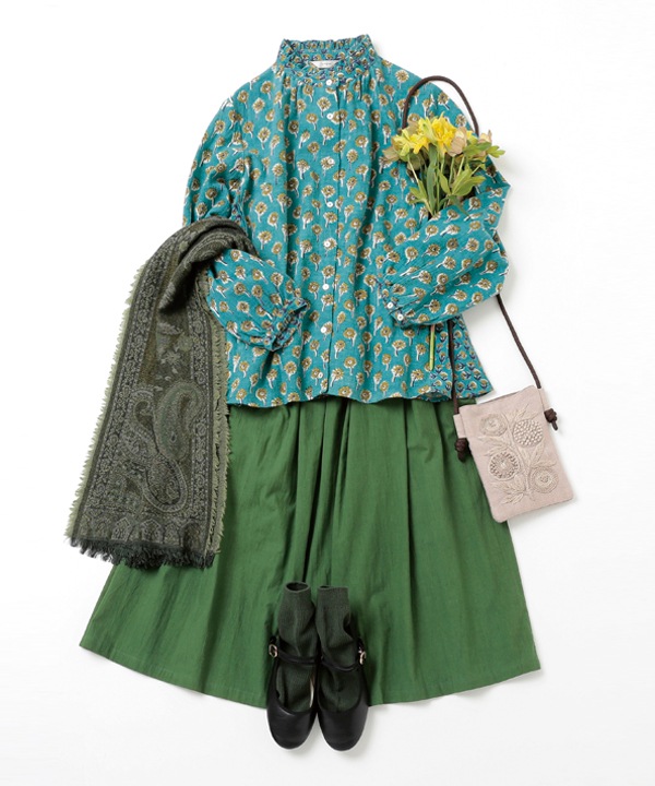 起毛コットンスカート 25W004