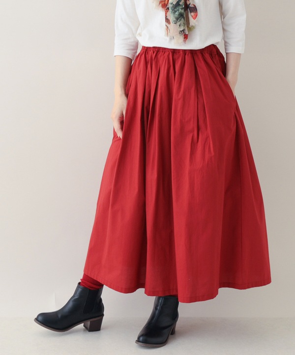 起毛コットンスカート 25W004