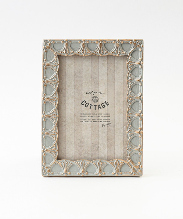 紋様レリーフ フォトフレームL 14×19cm (2カラー) M45-1950 【1月末頃入荷予定】