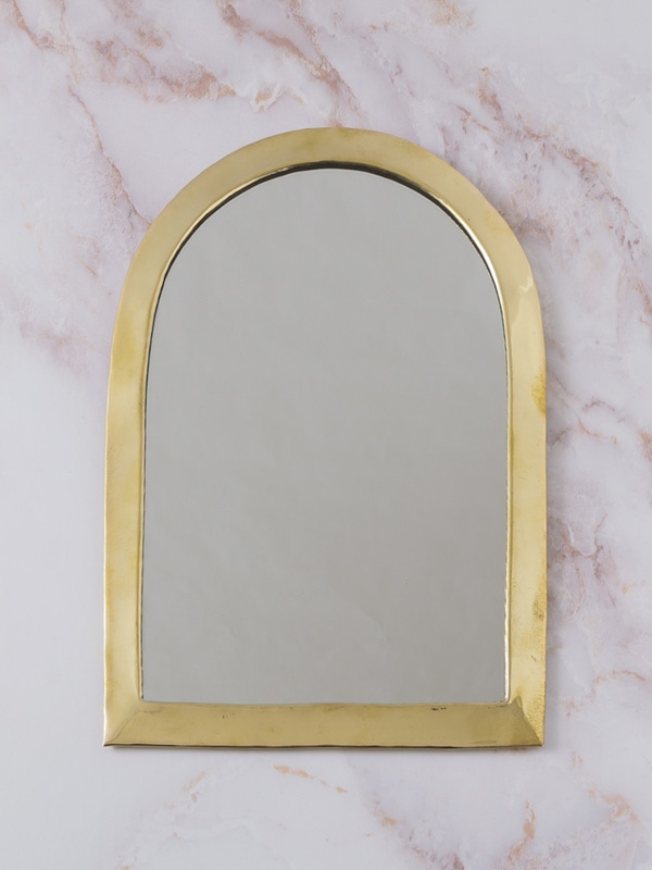 真鍮ミラー (アーチL) M73-1990