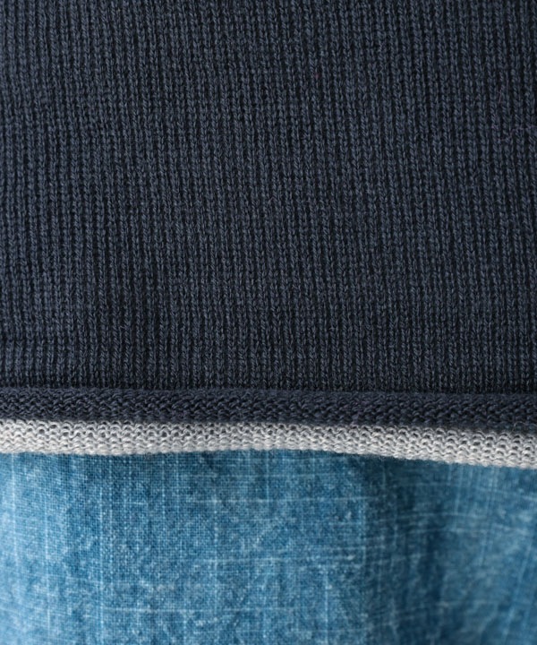 ホールガーメント ロールボトルネックニット2枚重ね・ボトルネック・プルオーバー 日本製 25W456