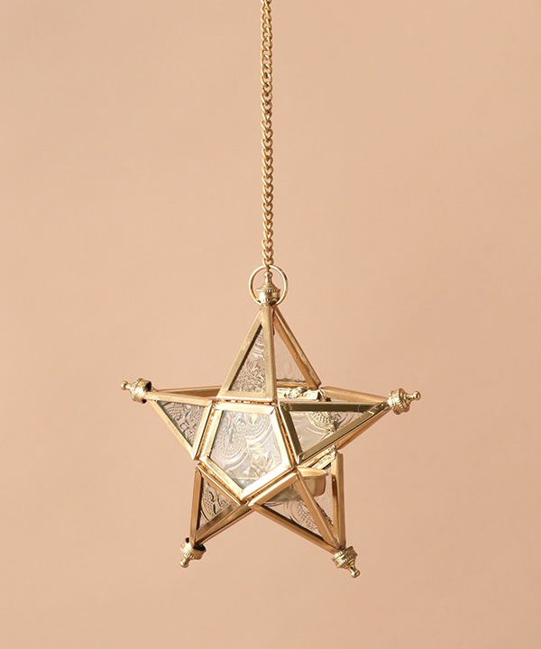 ハンギングスターオーナメント兼キャンドルホルダー M25-2447