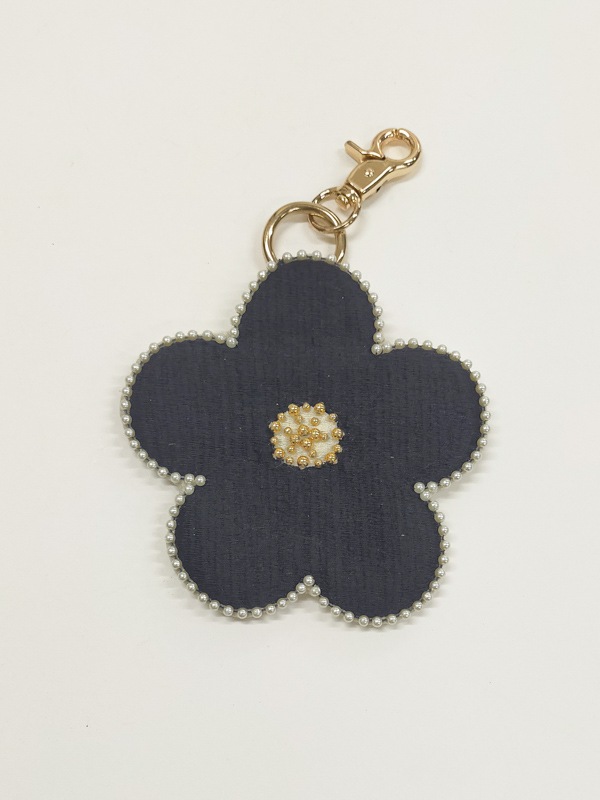 フラワーキーポーチ 直径11.5cm （3カラー）M42-2407