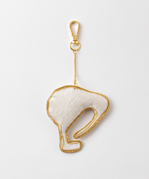 ザリ刺繍 キウイ バッグチャーム（キーホルダー） M21-2903