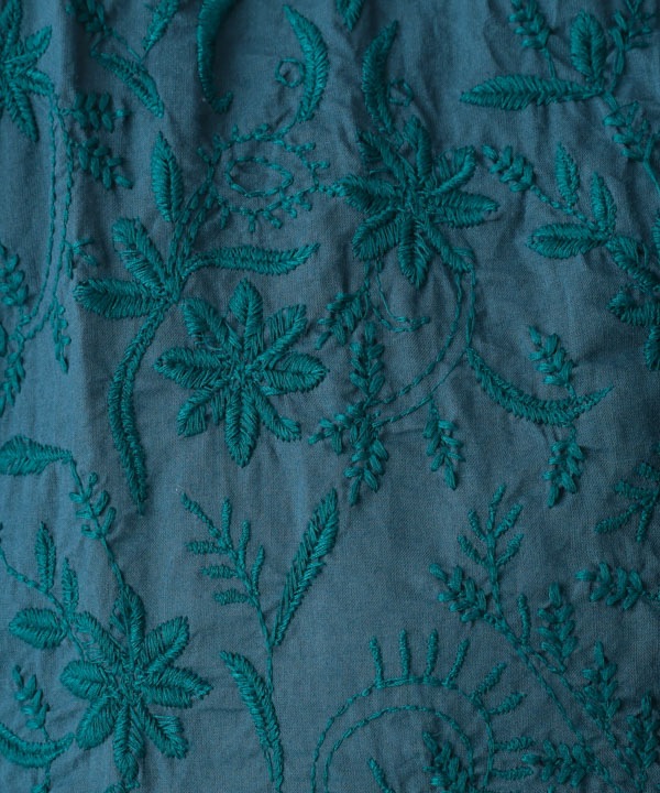 ラクノウ風刺繍コットンチュニック 25W010