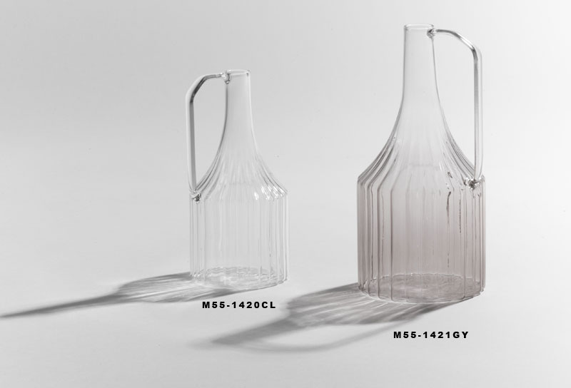 ハンドル付ガラスベースS 17cm M55-1420CL