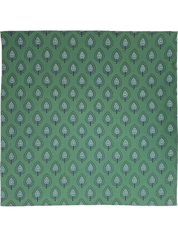 ブロックプリント・ハンカチ（4カラー） F21W011