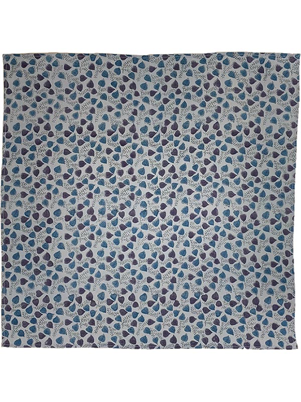 ブロックプリント・ハンカチ（4カラー） F21W011