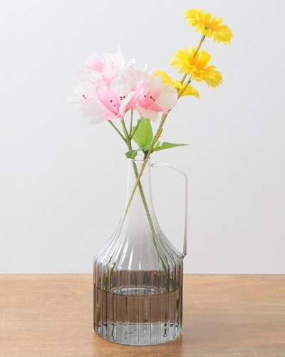 ハンドル付ガラスベースL 21cm M55-1421GY