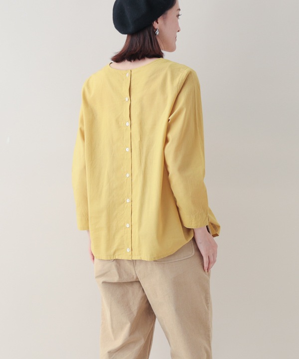 ピンタックコットン2wayブラウス 25W012