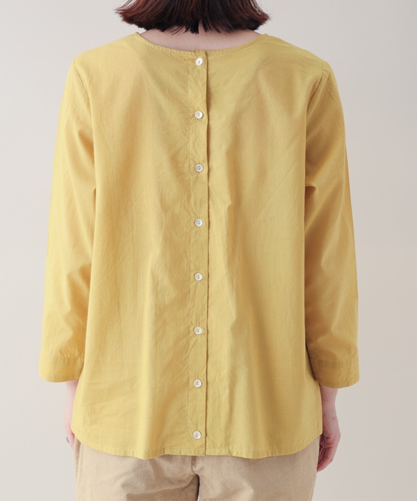 ピンタックコットン2wayブラウス 25W012