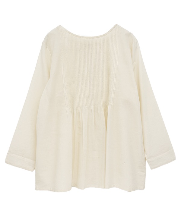 ピンタックコットン2wayブラウス 25W012