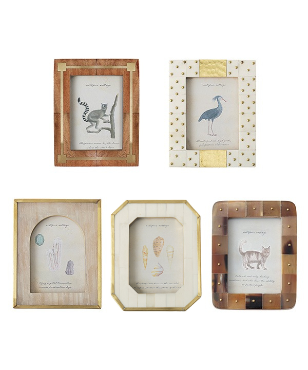 ウッド＆ブラス＆ボーン ミニフォトフレーム 10×13cm M22-2883