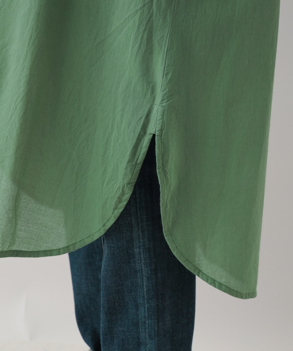 ピンタックコットンシャツワンピース 25W013