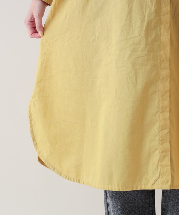 ピンタックコットンシャツワンピース 25W013