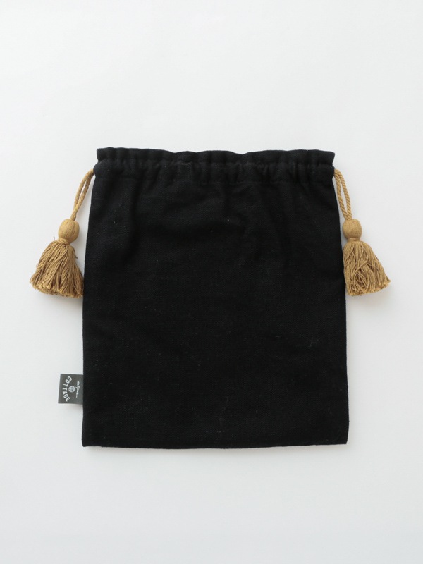 アニマル刺繍巾着Lポーチ 20×23cm （2カラー）M26-1744 | すべて