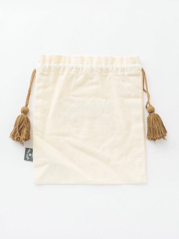 アニマル刺繍巾着Lポーチ 20×23cm （2カラー）M26-1744 | すべて