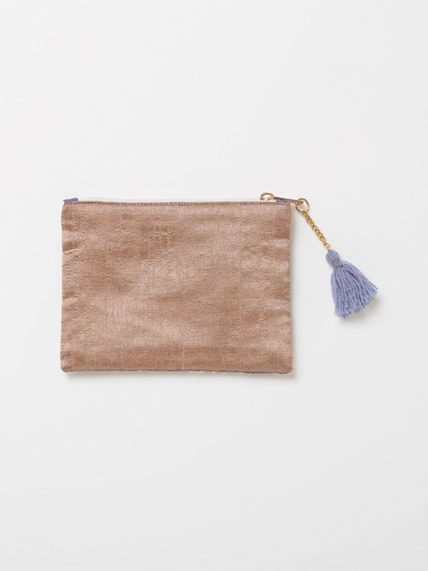 ビーズ刺繍ポーチS 14×10cm （2カラー）M42-2090