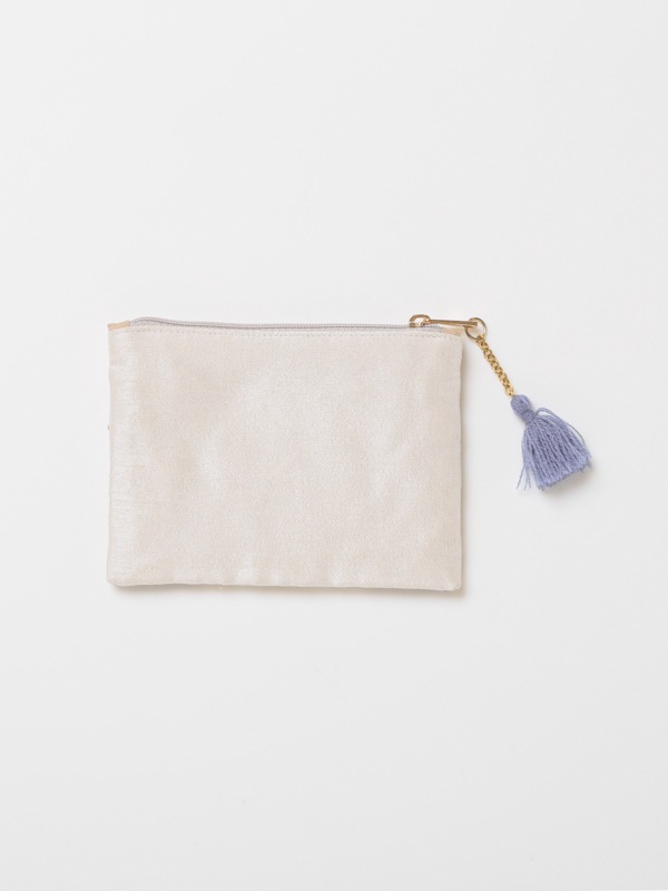 ビーズ刺繍ポーチS 14×10cm （2カラー）M42-2090