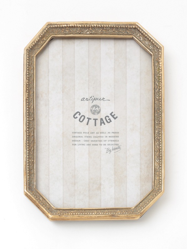 八角 フォトフレームL 14.5×19.5cm （2カラー） M45-0733