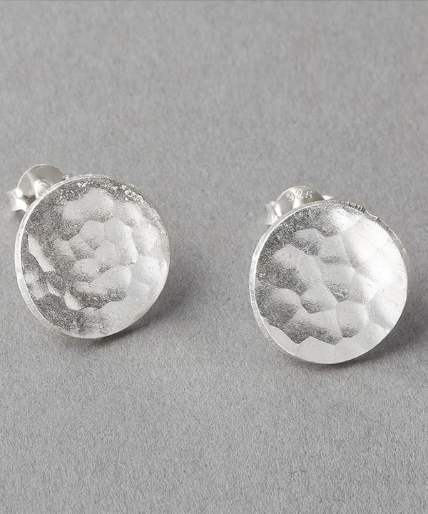 カレンシルバー フラット丸 スタッド ピアス TGSE-2214 ★ 