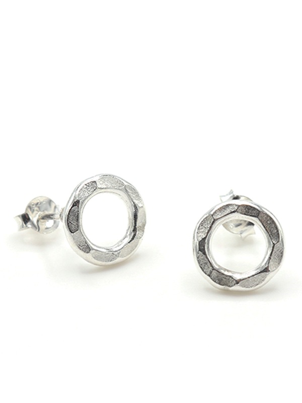 カレンシルバー サークル スタッド ピアス TGSE-2210 ★