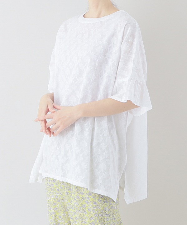 フローラルカットジャガードコットンチュニック 25S013 | 25SS