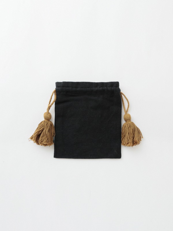 アニマル刺繍巾着Sポーチ 13×16cm （2カラー）M26-1743