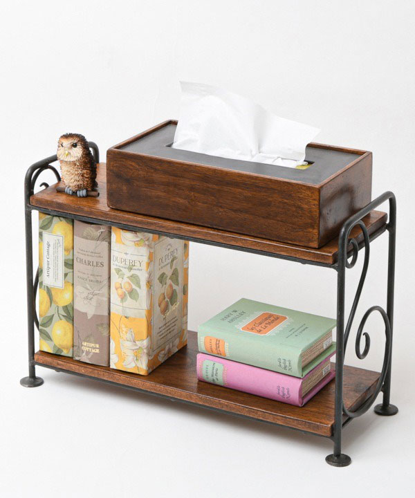 アカシアスクロール2段ラック IAPH058A【2月下旬頃入荷予定】