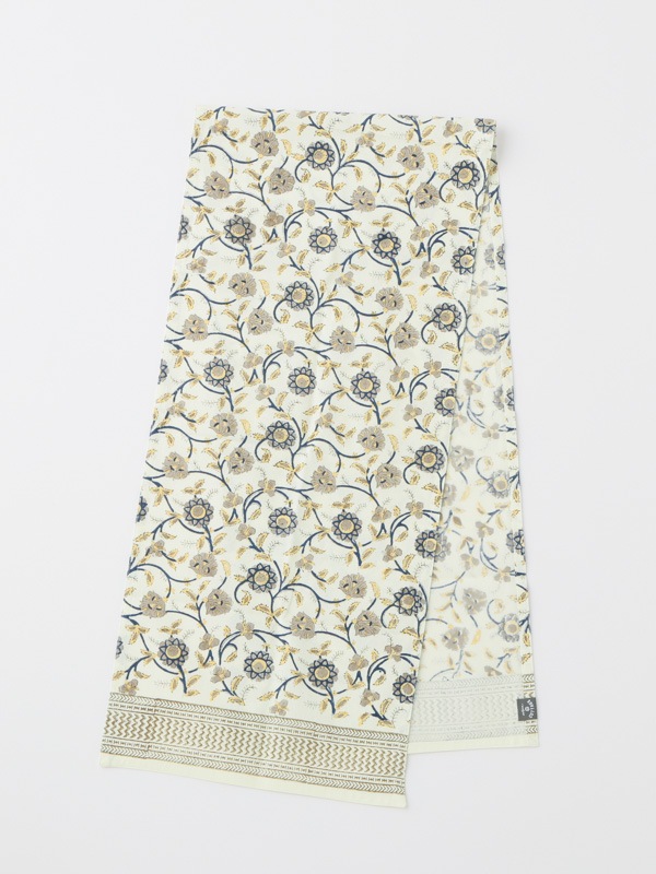 ブロックプリントテーブルランナー（2カラー）M20-2369