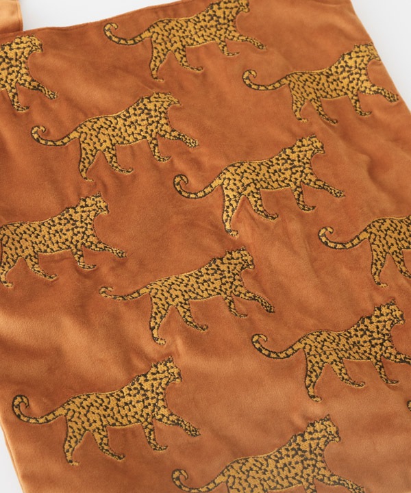 レオパード刺繍トートバッグ（2カラー） M30-2543