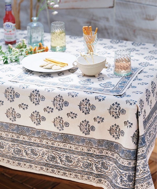 シャンブレーブロックプリント 2wayランチクロス M27-2752